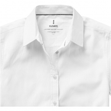 Логотрейд pекламные cувениры картинка: Женская рубашка с короткими рукавами Manitoba, белый