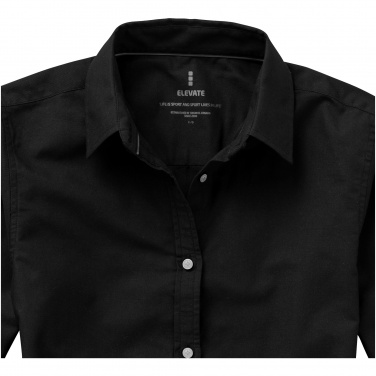Логотрейд бизнес-подарки картинка: Женская рубашка с короткими рукавами Vaillant, черный