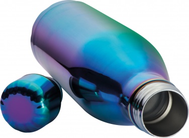 Лого трейд pекламные подарки фото: Металлическая бутылка, синяя