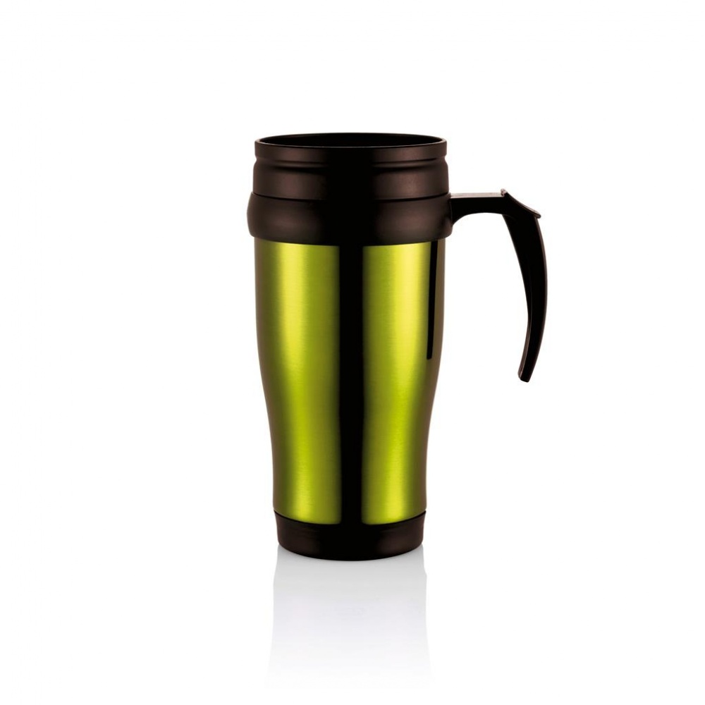 Логотрейд pекламные продукты картинка: Stainless steel mug, green
