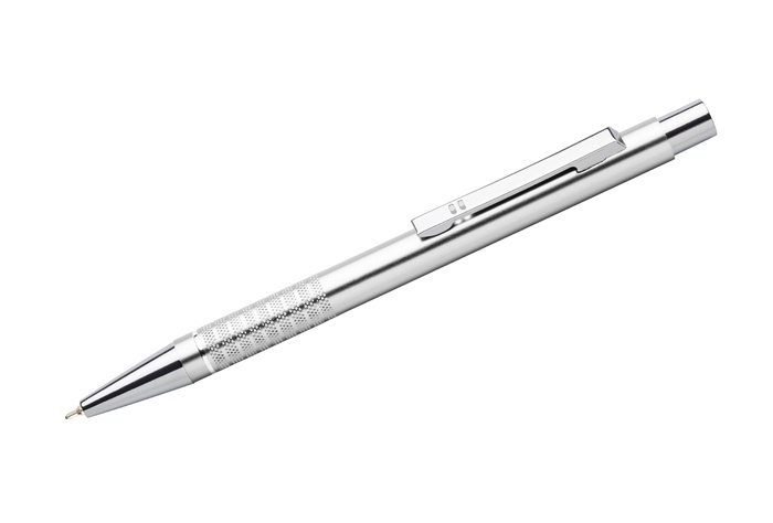 Логотрейд pекламные cувениры картинка: Шариковая ручка Bonito, серебтистый