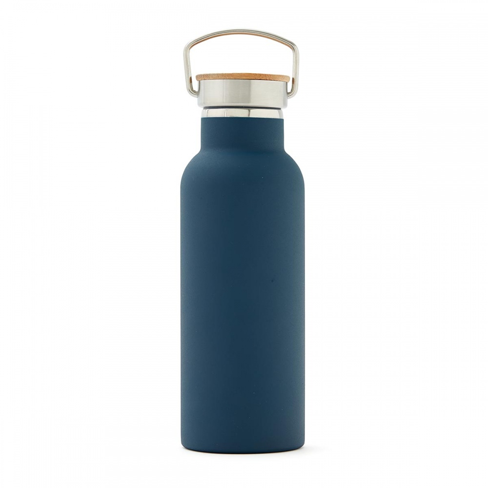 Логотрейд pекламные подарки картинка: Cпортивная бутылка Miles, тёмно-синий