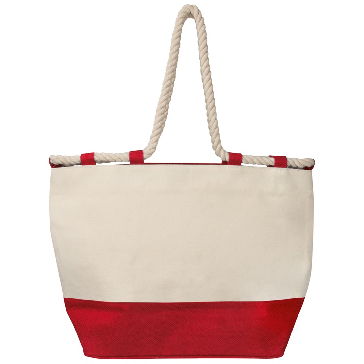 Лого трейд pекламные подарки фото: Джутовая сумка на пляж, красная