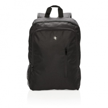 Логотрейд pекламные подарки картинка: Рюкзак для ноутбука бизнес-класса Swiss Peak 17 дюймов, черный