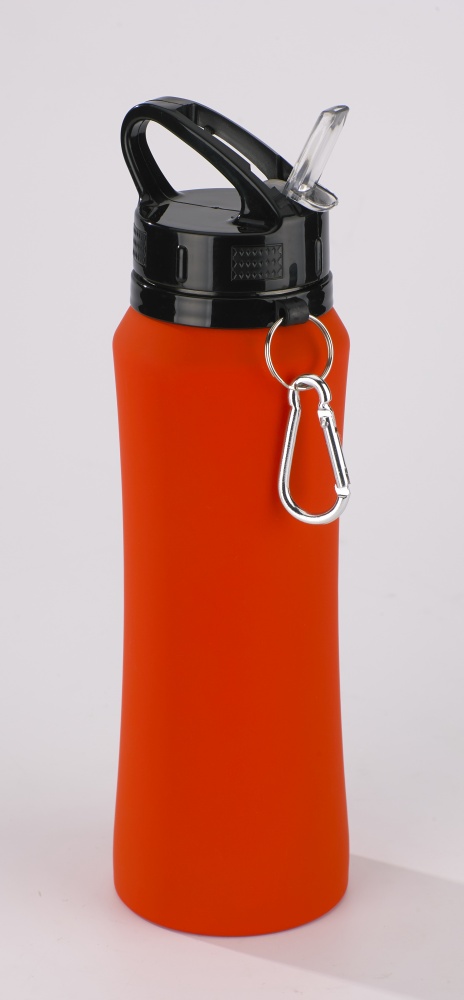 Логотрейд pекламные подарки картинка: Бутылка для воды Colorissimo, 700 мл, оранжевый