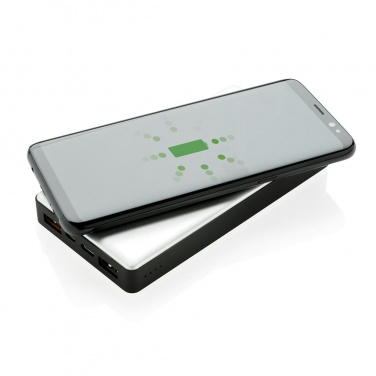Логотрейд бизнес-подарки картинка: Reklaamtoode: 10.000 mAh Powerbank with PD and Wireless charger, silver