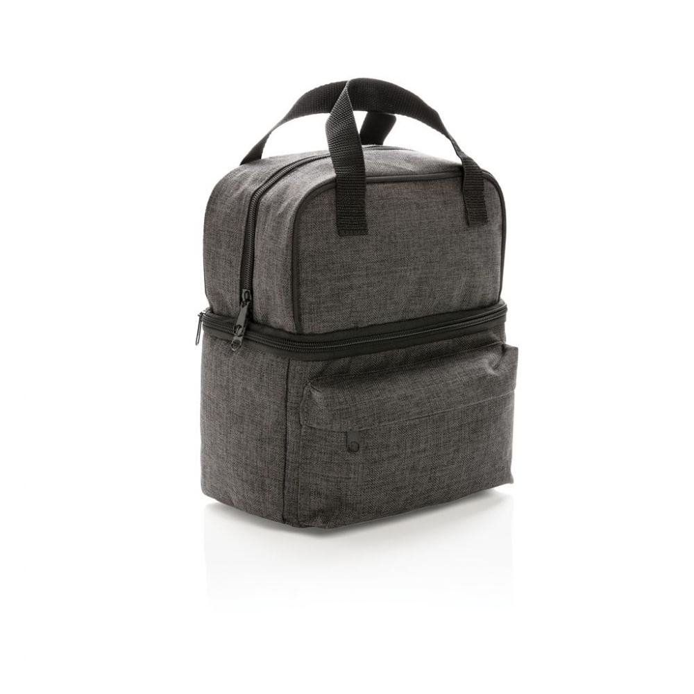 Лого трейд pекламные cувениры фото: Firmakingitus: Cooler bag with 2 insulated compartments, anthracite