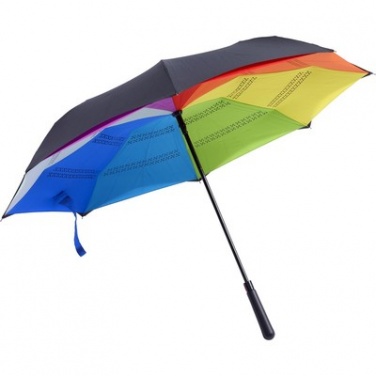 Лого трейд бизнес-подарки фото: Двусторонний автоматический зонт AX, многоцветный