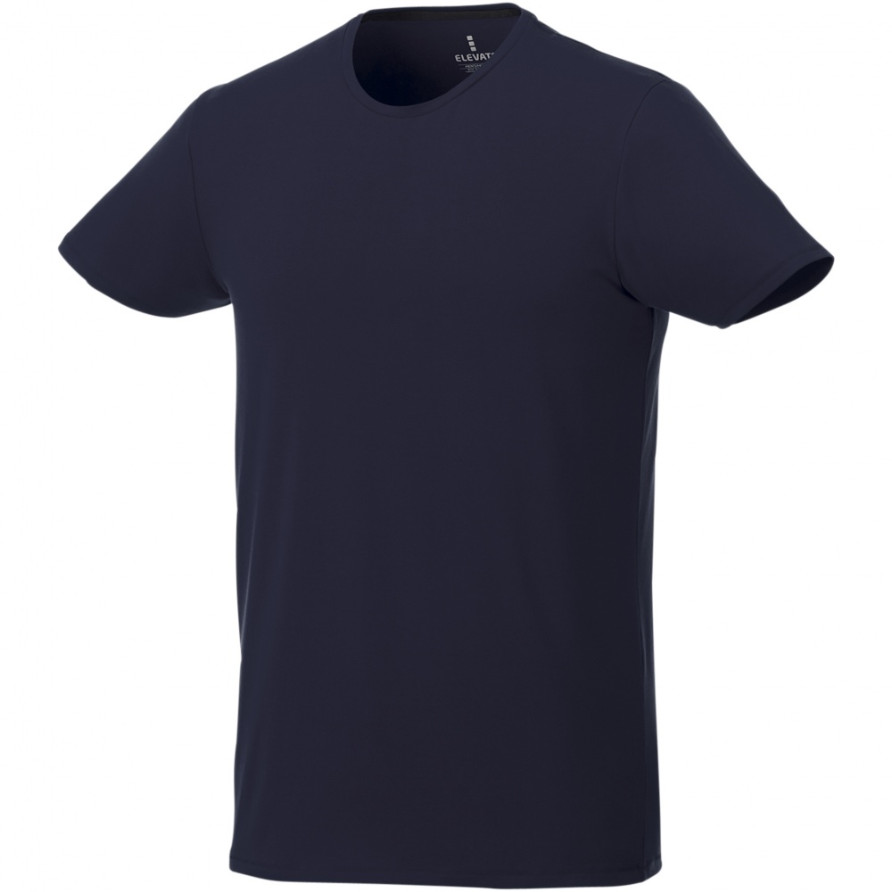Логотрейд pекламные cувениры картинка: Мужская футболка Balfour с коротким рукавом, тёмно-синяя