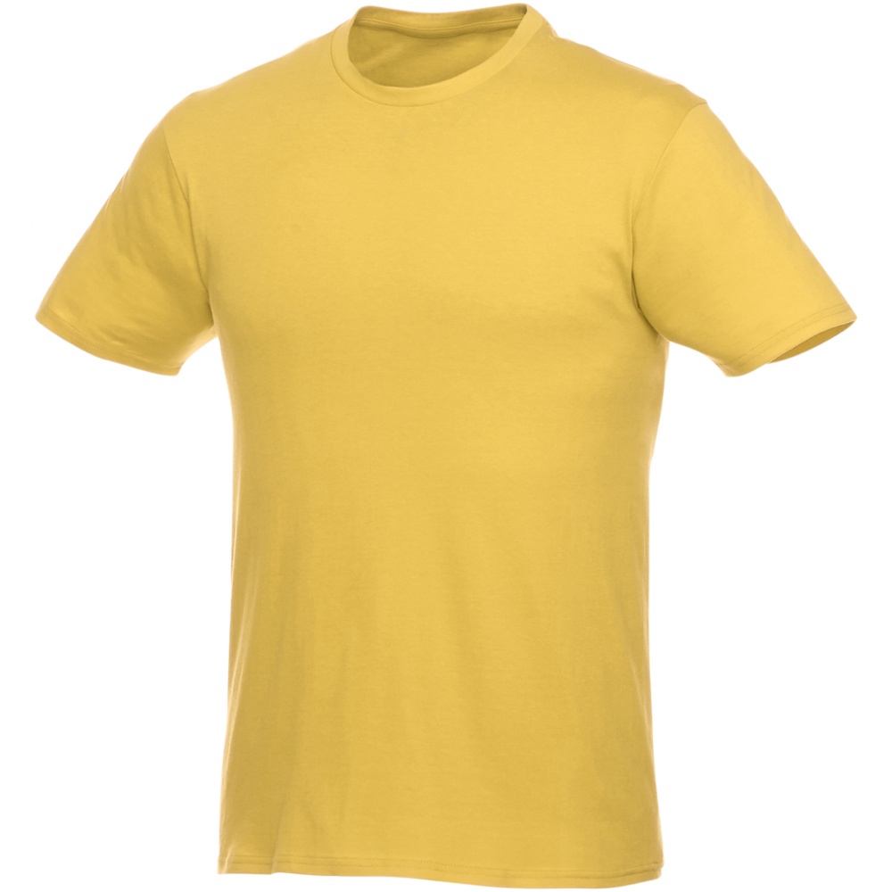 Лого трейд pекламные подарки фото: Футболка-унисекс Heros с коротким рукавом, жёлтая