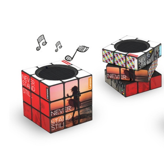 Лого трейд бизнес-подарки фото: Bluetooth колонки "Кубик Рубика"