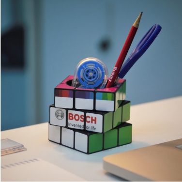 Логотрейд pекламные cувениры картинка: 3D карандашница кубик Рубика