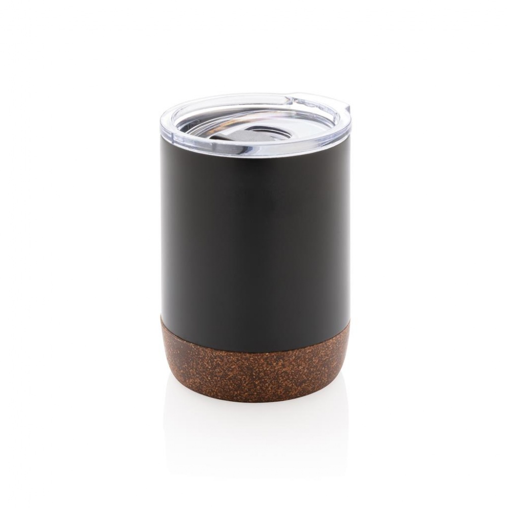 Логотрейд pекламные продукты картинка: Вакуумная термокружка Cork для кофе, 180 мл, черный