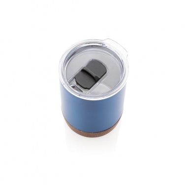 Логотрейд pекламные продукты картинка: Вакуумная термокружка Cork для кофе, 180 мл, синий