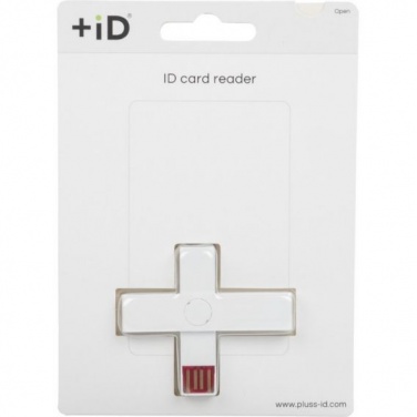 Лого трейд бизнес-подарки фото: ID ID-kaardi lugeja, USB, blisterpakendis, valge