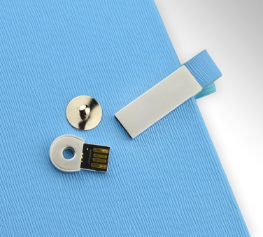 Лого трейд pекламные продукты фото: ноутбук A5 Mind с USB-накопителем, голубой