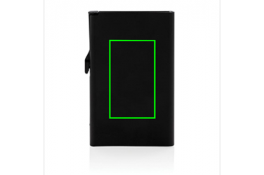 Лого трейд pекламные cувениры фото: Meene: Standard aluminium RFID cardholder, black