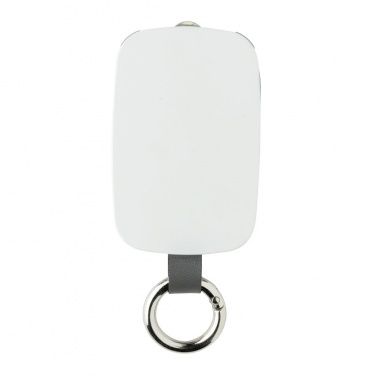 Логотрейд pекламные подарки картинка: Reklaamkingitus: 1.200 mAh Keychain Powerbank with integrated cables, white