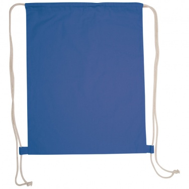 Лого трейд pекламные cувениры фото: Сумка-мешок из хлопка ECO Tex, синий