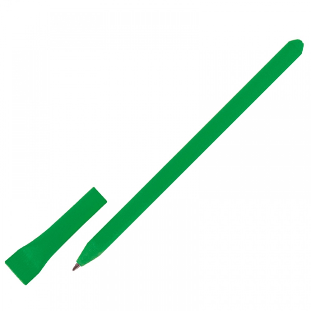 Логотрейд бизнес-подарки картинка: Ручка из картона, зеленый