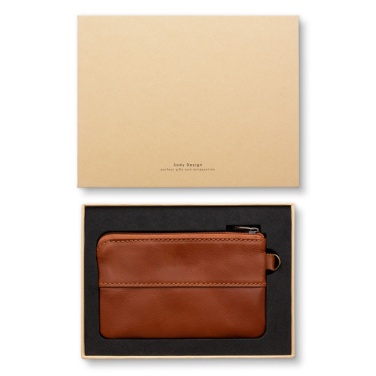 Лого трейд бизнес-подарки фото: Кожанный кошелёк, коричневый