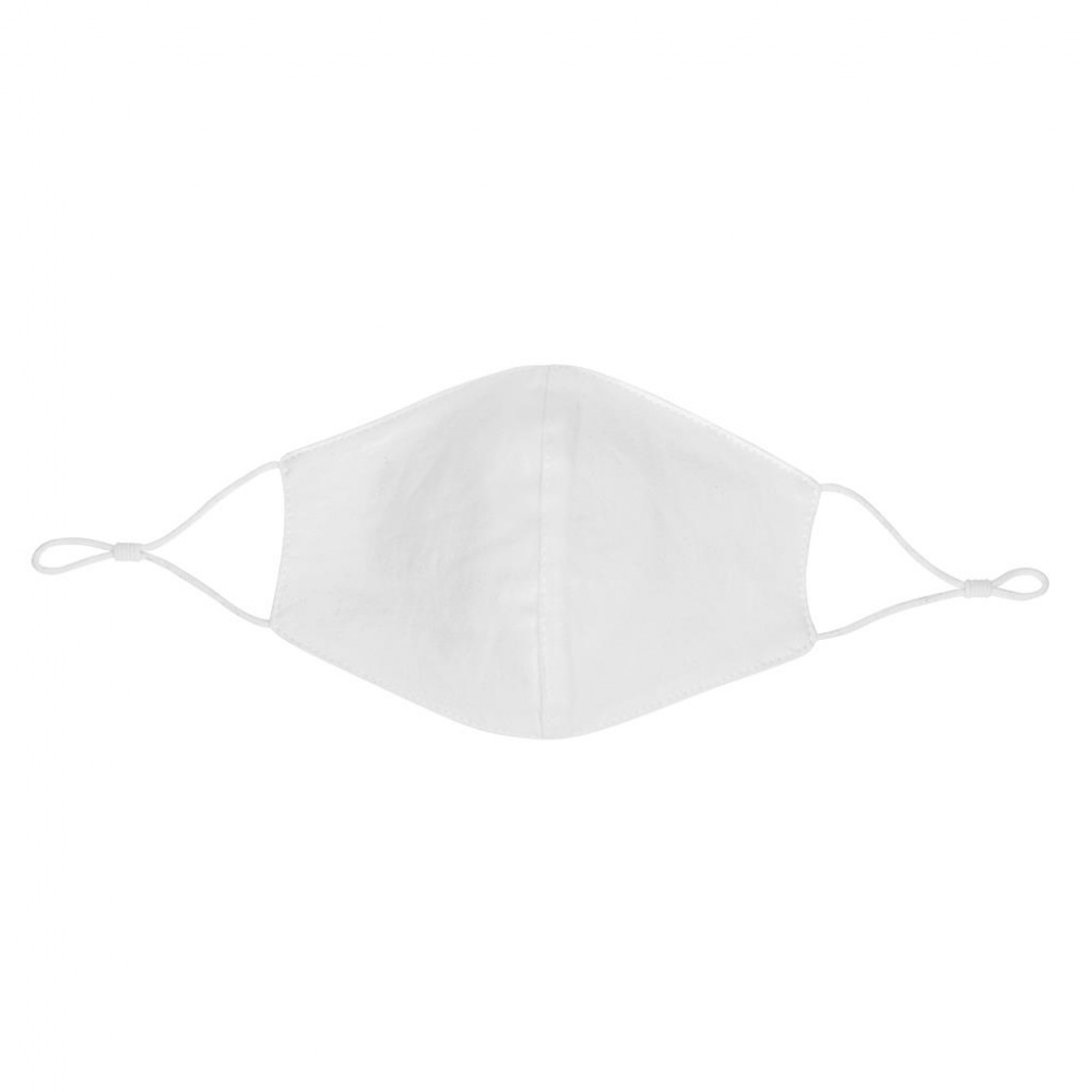 Лого трейд pекламные продукты фото: Двухслойная многоразовая маска из хлопка, белая