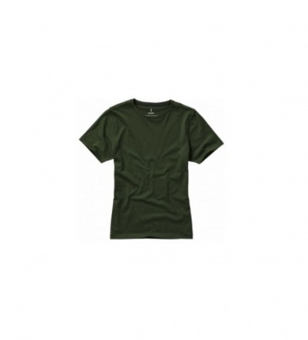 Логотрейд pекламные подарки картинка: Женская футболка с короткими рукавами, армия зеленый