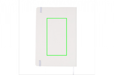 Лого трейд бизнес-подарки фото: A5-muistikirja ja LED-kirjanmerkki, valkoinen
