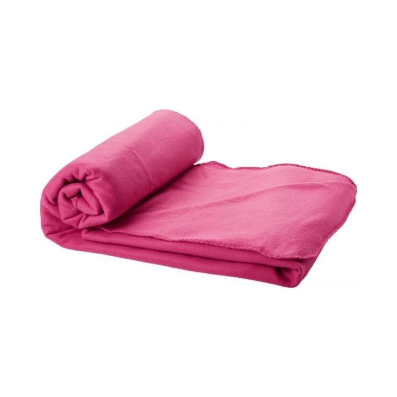 Лого трейд pекламные cувениры фото: Плед Huggy в чехле, розовый
