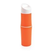 Лого трейд pекламные cувениры фото: Органическая бутылка для воды BE O, оранжевая