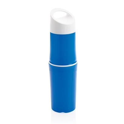Лого трейд pекламные cувениры фото: Органическая бутылка для воды BE O, синяя