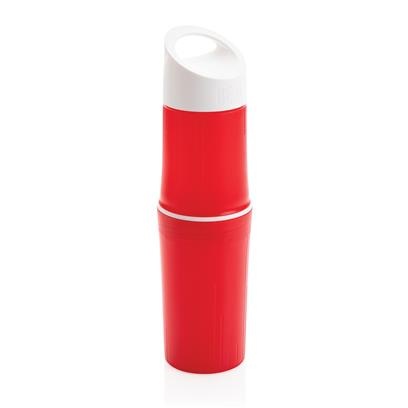 Лого трейд pекламные cувениры фото: Органическая бутылка для воды BE O, красная