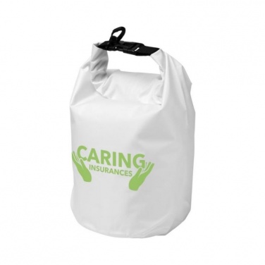 Лого трейд бизнес-подарки фото: Водонепроницаемая сумка Survivor 5 л, белый