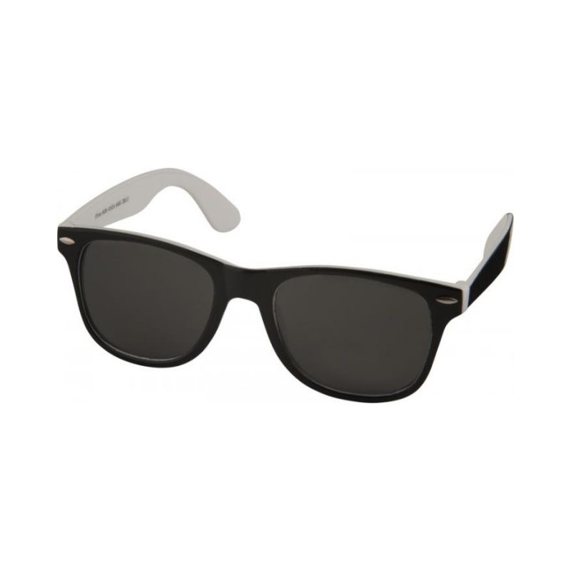 Лого трейд бизнес-подарки фото: Sun Ray темные очки, белый