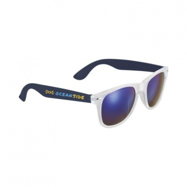 Лого трейд бизнес-подарки фото: Солнцезащитные очки Sun Ray Mirror, тёмно-синий