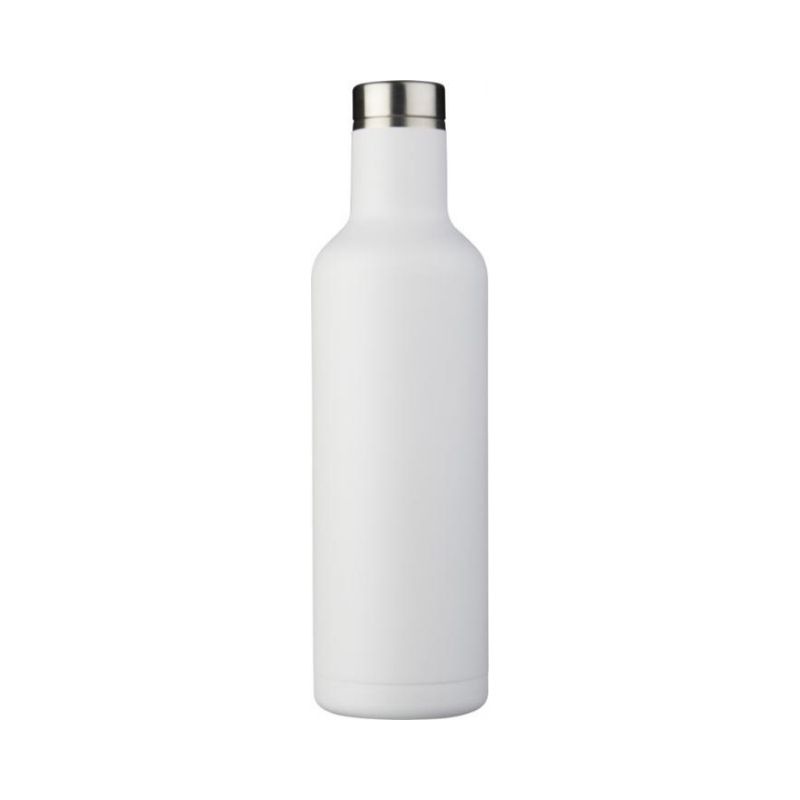 Лого трейд бизнес-подарки фото: Pinto медная вакуумная изолированная бутылка, белый
