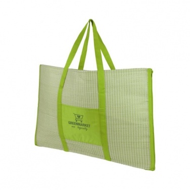 Лого трейд pекламные cувениры фото: Пляжная складная сумка-тоут и коврик Bonbini, лайм