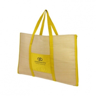 Логотрейд бизнес-подарки картинка: Пляжная складная сумка-тоут и коврик Bonbini, желтый