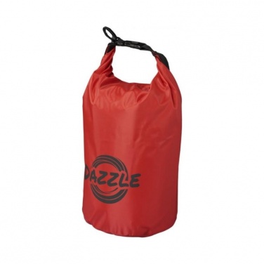 Логотрейд pекламные продукты картинка: Походный 10-литровый водонепроницаемый мешок, красный