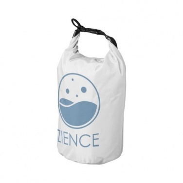 Логотрейд бизнес-подарки картинка: Походный 10-литровый водонепроницаемый мешок, белый