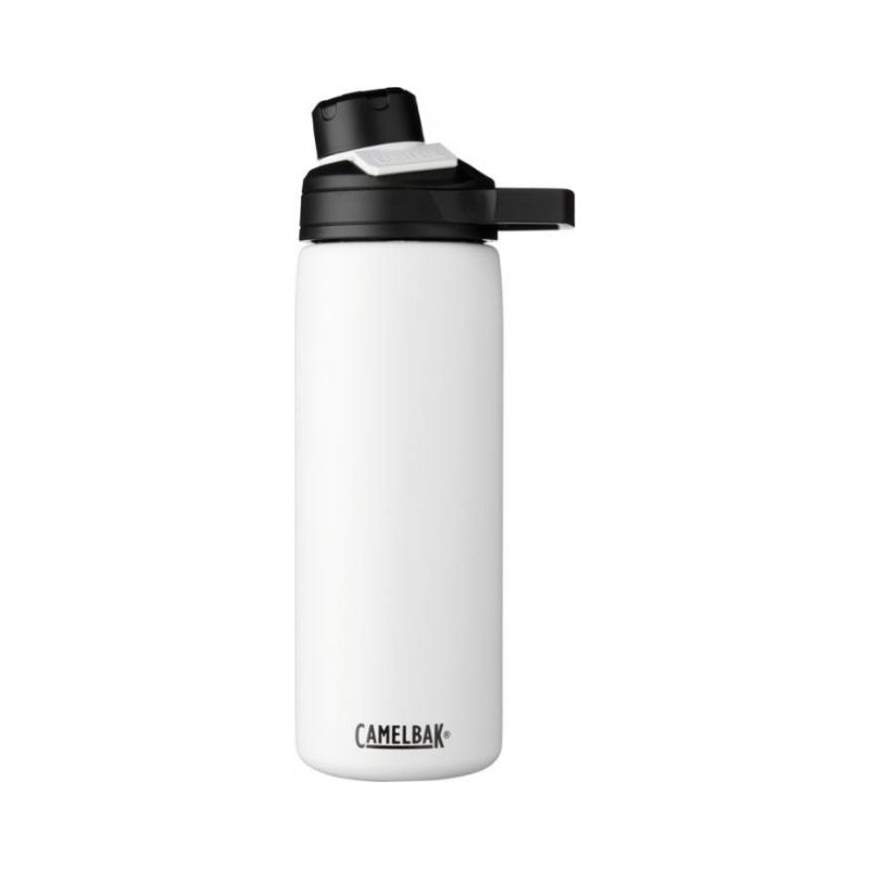 Лого трейд pекламные cувениры фото: Медная бутылка с вакуумной изоляцией Chute Mag объемом 600 мл, белый