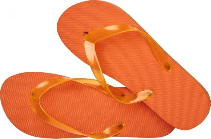 Лого трейд pекламные продукты фото: Пляжные тапочки Railay (M), oранжевый
