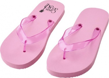 Логотрейд pекламные cувениры картинка: Пляжные тапочки Railay (L), светло-розовый