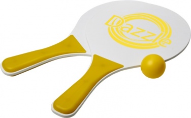 Лого трейд pекламные подарки фото: Набор для пляжных игр Bounce, желтый