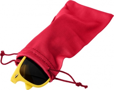 Логотрейд pекламные cувениры картинка: Чехол из микрофибры Clean для солнцезащитных очков, красный