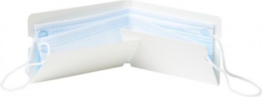 Лого трейд pекламные продукты фото: Складной футляр для защитной маски Nest, белый