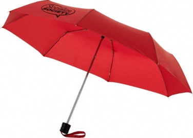 Лого трейд бизнес-подарки фото: Складной зонт Ida 21,5", красный