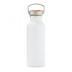 Логотрейд pекламные подарки картинка: Cпортивная бутылка Miles, белая