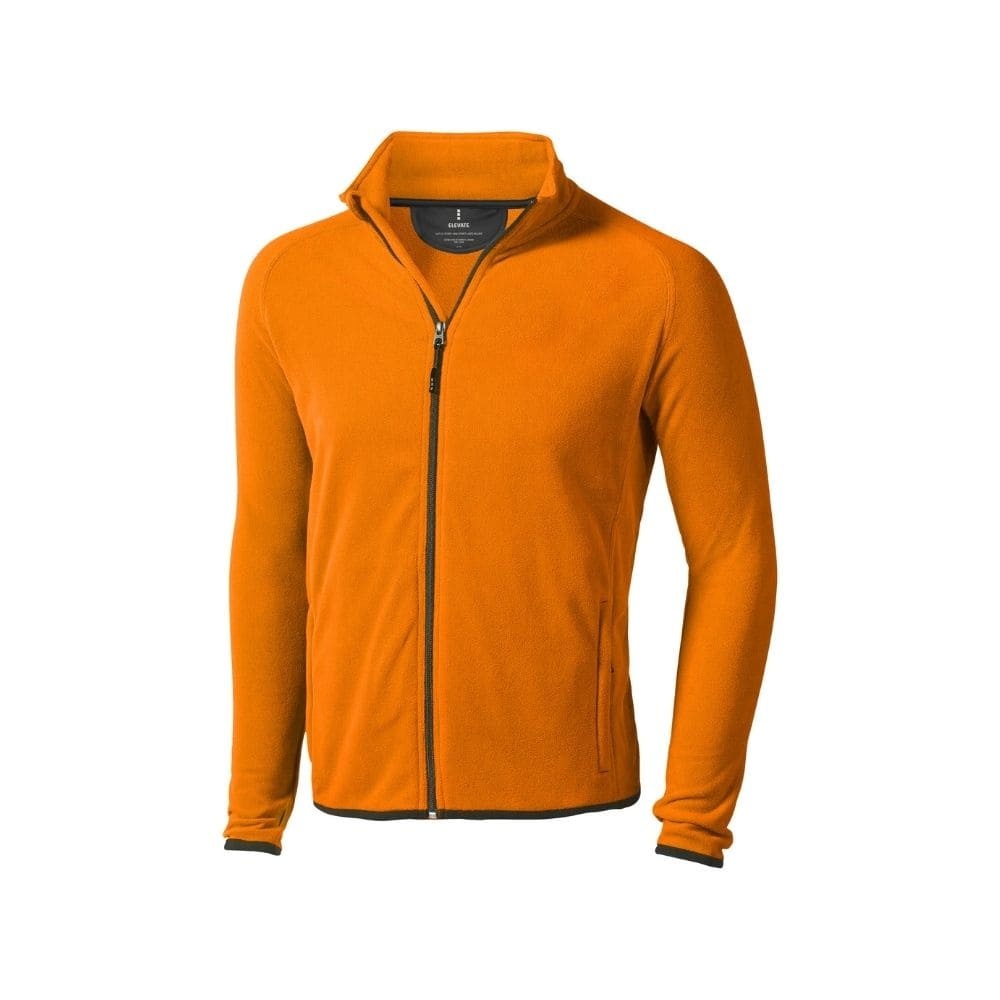 Лого трейд pекламные cувениры фото: Микрофлисовая куртка Brossard с молнией на всю длину, оранжевый