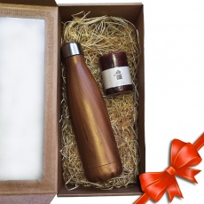 Подарочный набор: термобутылка и ароматическая свеча